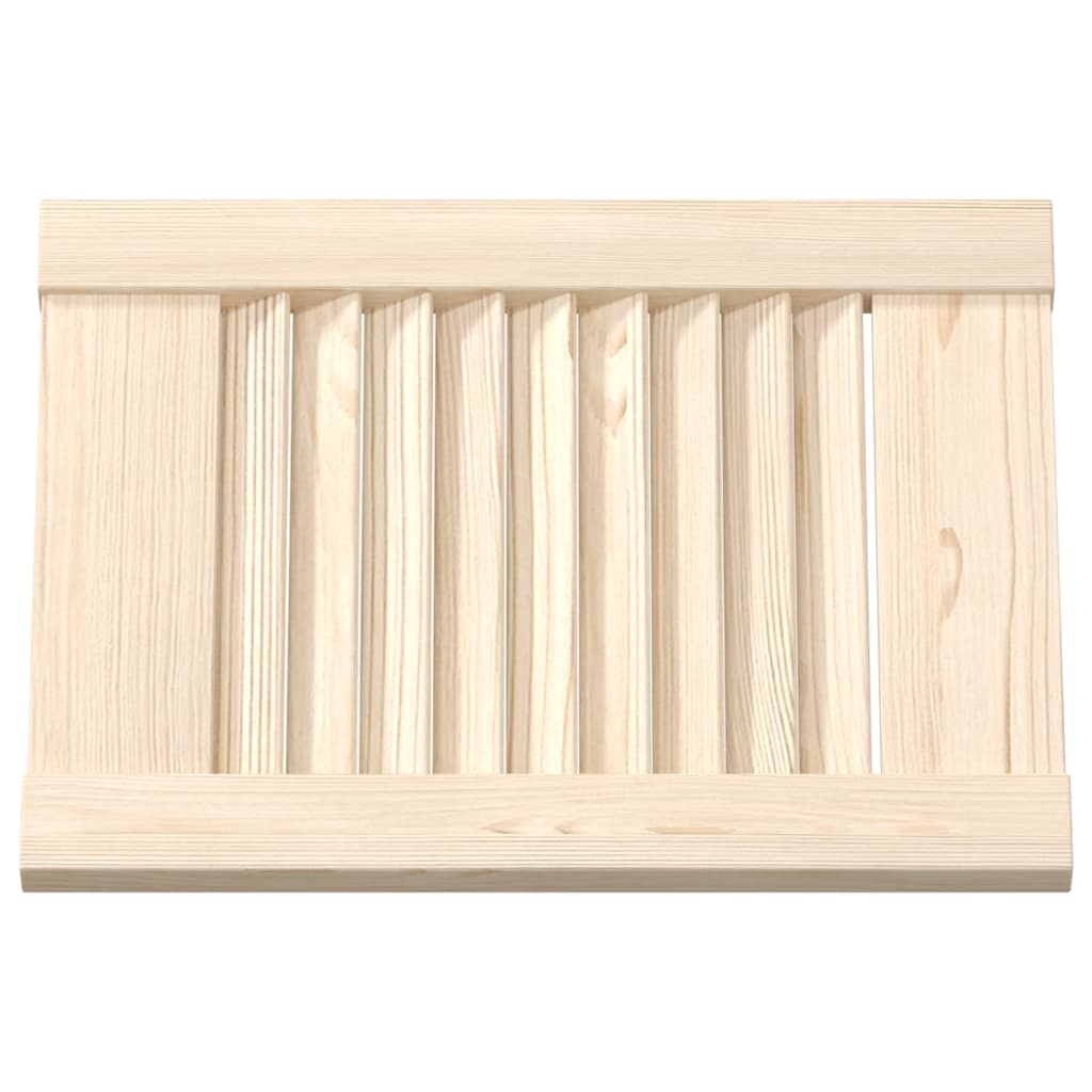 Louvered cabinet doors 2 pcs 39.5x29.5 cm solid pine