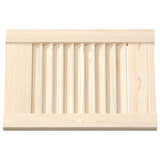 Louvered cabinet doors 2 pcs 39.5x29.5 cm solid pine