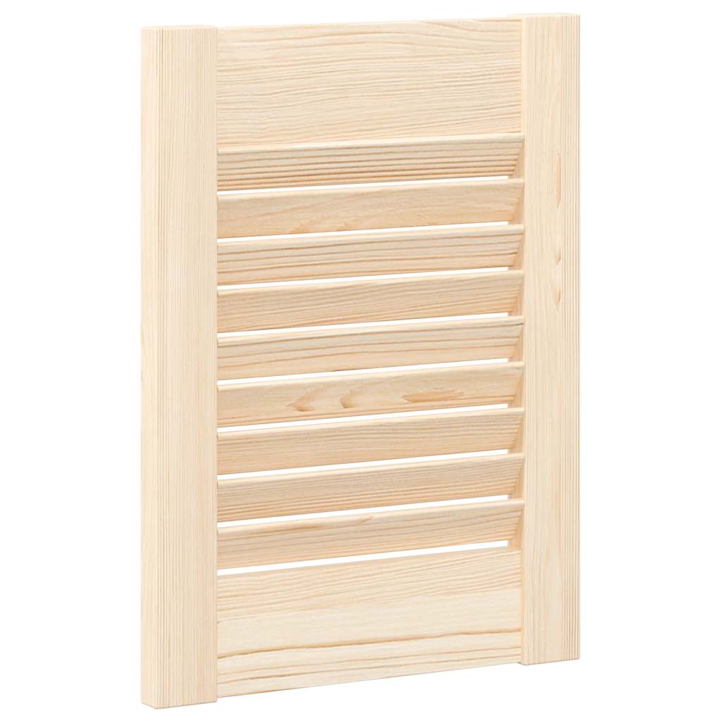 Louvered cabinet doors 2 pcs 39.5x29.5 cm solid pine