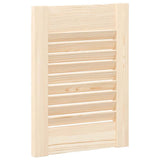 Louvered cabinet doors 2 pcs 39.5x29.5 cm solid pine