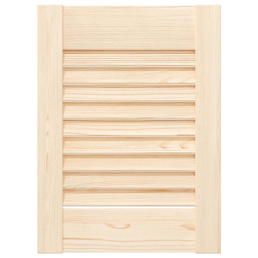 4 pcs Louvered Cabinet Doors 39.5x29.5cm Solid Pine