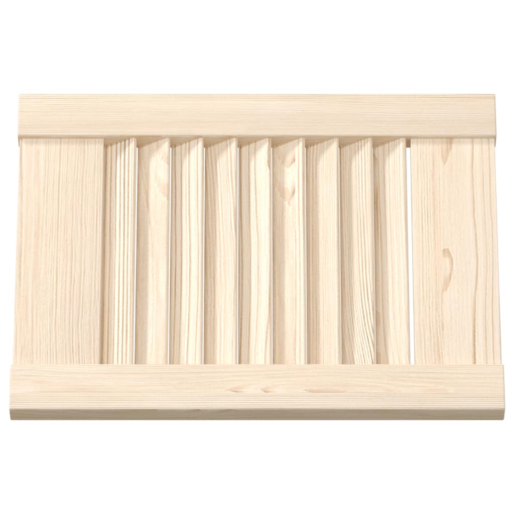 4 pcs Louvered Cabinet Doors 39.5x29.5cm Solid Pine