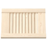 4 pcs Louvered Cabinet Doors 39.5x29.5cm Solid Pine