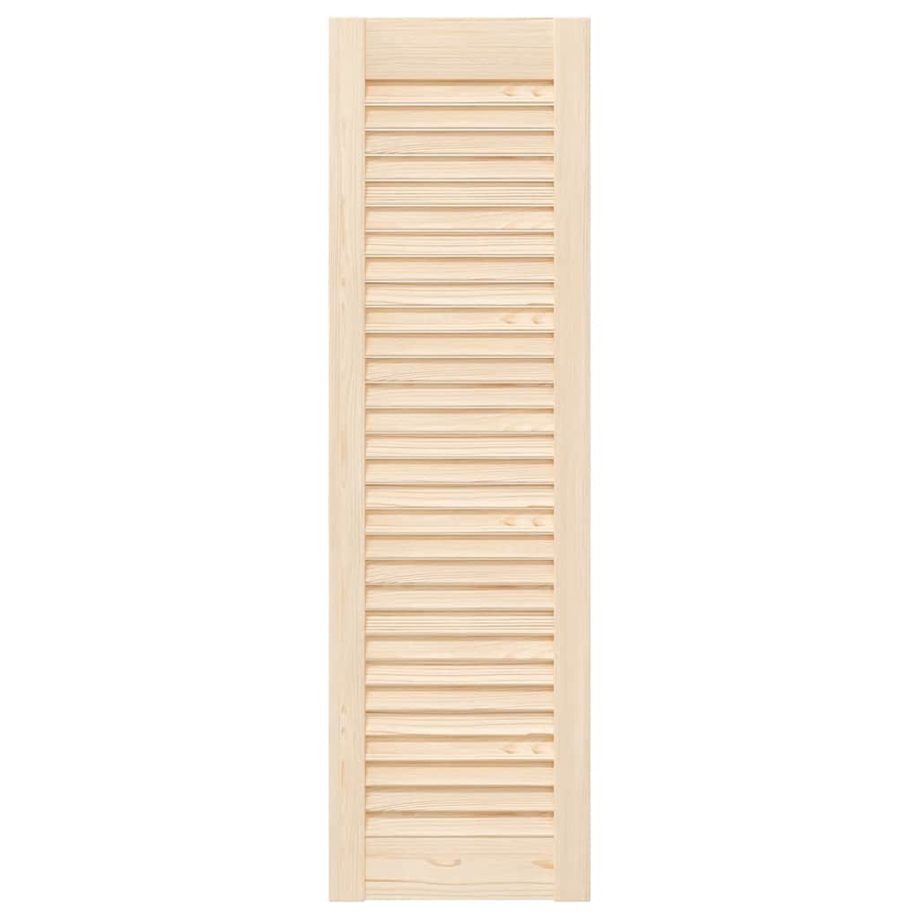 Portes d'armoire à persiennes 2 pcs 99x29,5 cm pin massif