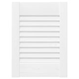 Portes d'armoire à persiennes 4 pcs blanc 39,5x29,5 cm