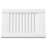 Portes d'armoire à persiennes 4 pcs blanc 39,5x29,5 cm