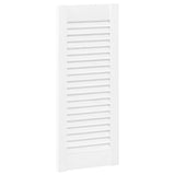 Portes d'armoire à persiennes 4 pcs blanc 61,5x29,5 cm