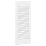 Portes d'armoire à persiennes 4 pcs blanc 61,5x29,5 cm