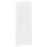 Porte d'armoire à persiennes blanc 69x29,5 cm