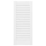 Porte d'armoire à persiennes blanc 69x29,5 cm