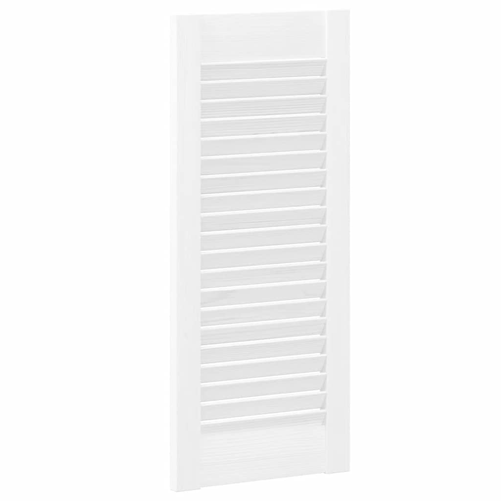 Porte d'armoire à persiennes blanc 69x29,5 cm