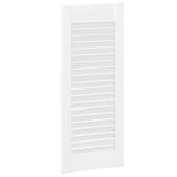 Portes d'armoire à persiennes 2 pcs blanc 69x29,5 cm