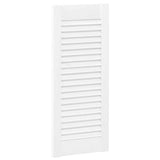 Portes d'armoire à persiennes 4 pcs blanc 69x29,5 cm