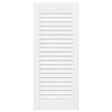 Portes d'armoire à persiennes 4 pcs blanc 69x29,5 cm