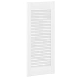 Portes d'armoire à persiennes 4 pcs blanc 69x29,5 cm