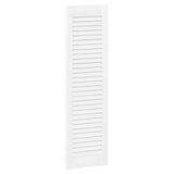 2 pcs white louvered cabinet doors 99x29.5 cm