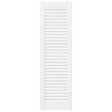 2 pcs white louvered cabinet doors 99x29.5 cm