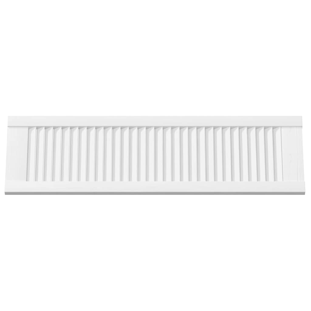 2 pcs white louvered cabinet doors 99x29.5 cm