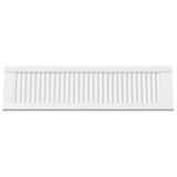 2 pcs white louvered cabinet doors 99x29.5 cm