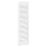 Portes d'armoire à persiennes 4 pcs blanc 99x29,5 cm