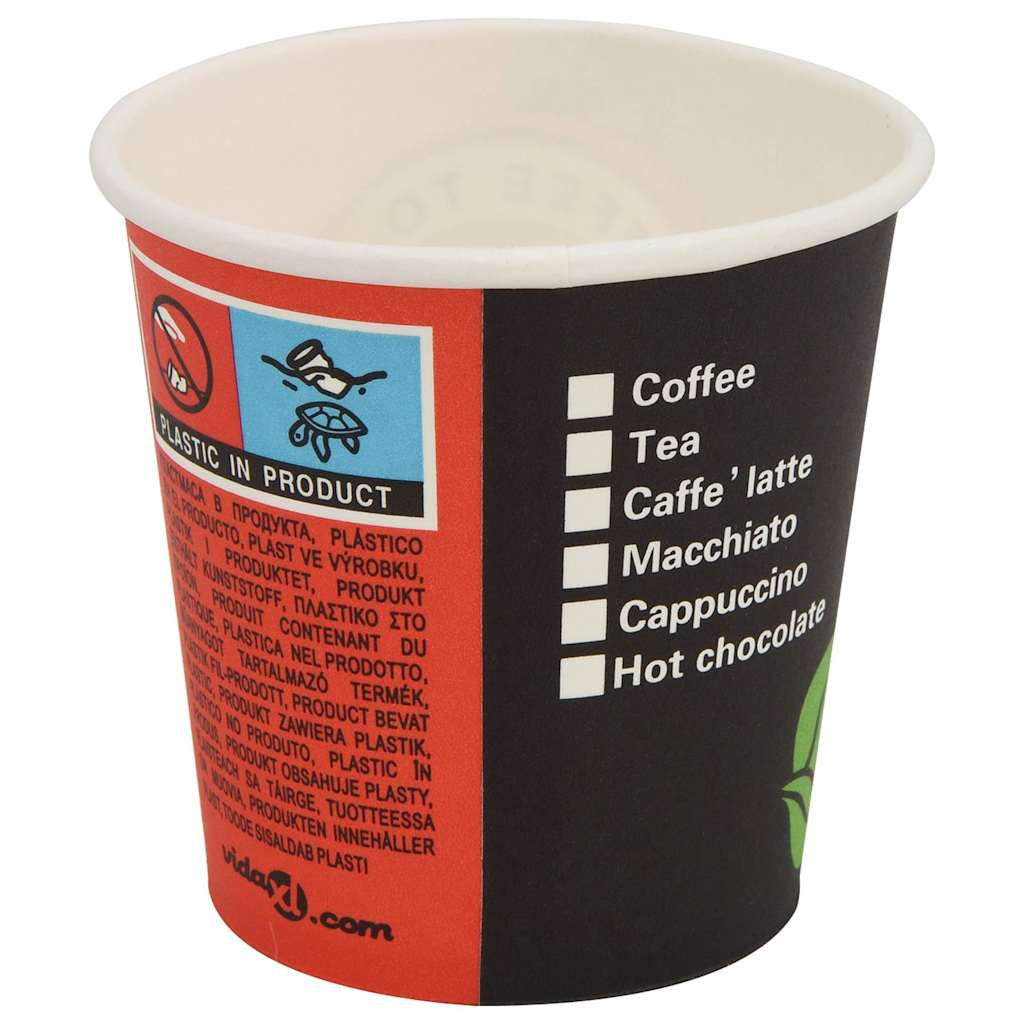 Tasses à café en papier avec couvercles 1000 pcs 4oz 120ml