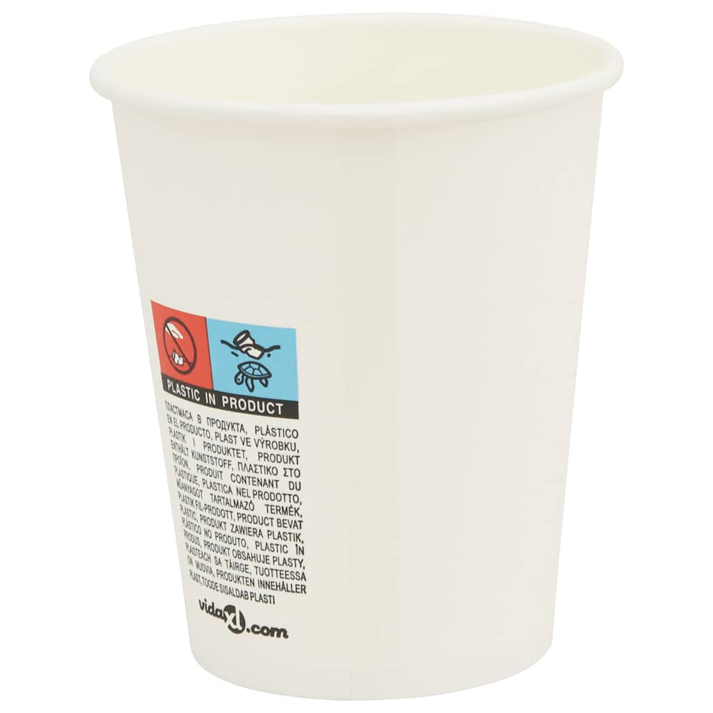 Tasses à café en papier avec couvercles 1000 pcs 8oz 200ml