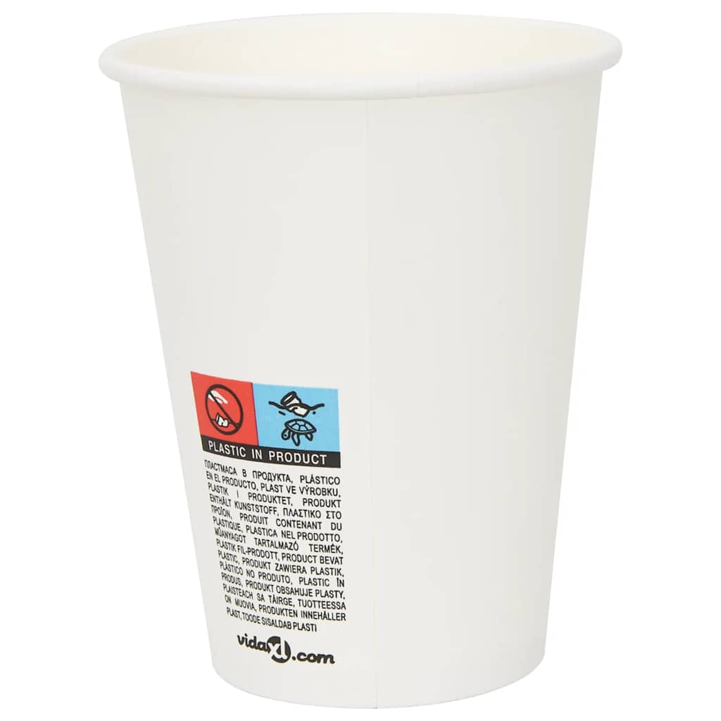 Tasses à café en papier avec couvercles 1000 pcs 12oz 300ml