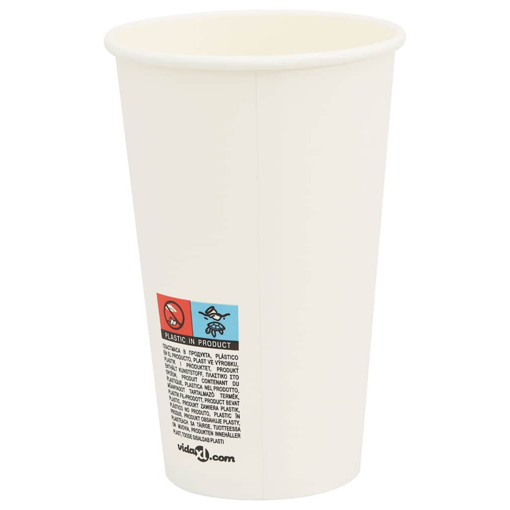 Tasses à café en papier avec couvercles 1000 pcs 16oz 400ml