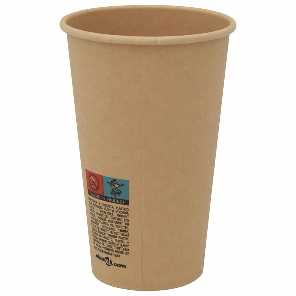 Tasses à café en papier avec couvercles 1000 pcs 16oz 400ml