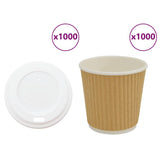 Tasses à café en papier avec couvercles 1000 pcs 4oz 100ml