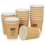 Tasses à café en papier avec couvercles 1000 pcs 12oz 300ml