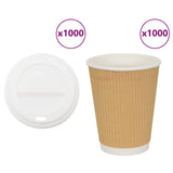 Tasses à café en papier avec couvercles 1000 pcs 16oz 400ml