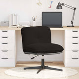 Chaise pivotante de bureau noir bouclé comme de la laine tissu