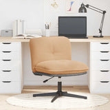 Chaise pivotante de bureau beige bouclé comme de la laine tissu