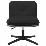 Chaise pivotante de bureau Noir Tissu