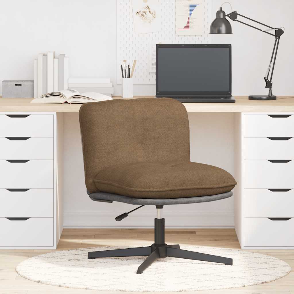 Chaise pivotante de bureau Taupe Tissu