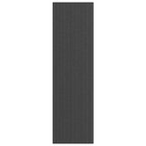 Black and grey striped doormat 115x400 cm