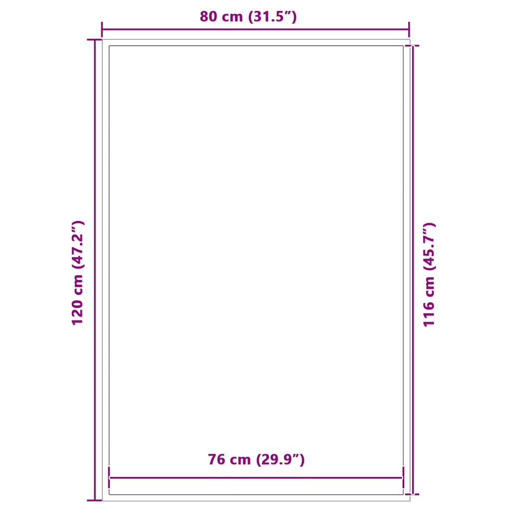 Paillasson Marron 80x120 cm