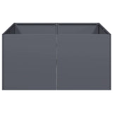 Anthracite planter 80x80x40 cm cold rolled steel