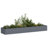 Jardinière anthracite 360x80x40 cm acier