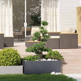 Jardinière anthracite 100x100x40 cm acier