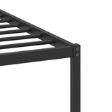 Cadre de lit sans matelas chêne fumé 90x190cm bois d'ingénierie