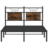 Cadre de lit sans matelas chêne fumé 120x190 cm bois ingénierie