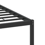 Cadre de lit sans matelas chêne fumé 137x190 cm bois ingénierie