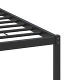 Cadre de lit sans matelas chêne fumé 150x200 cm bois ingénierie