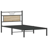 Bed frame without mattress sonoma oak 100x190 cm