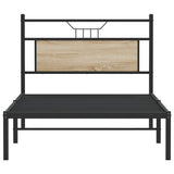 Bed frame without mattress sonoma oak 100x190 cm