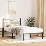 Bed frame without mattress sonoma oak 107x203 cm