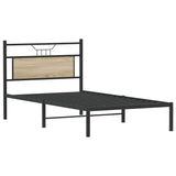 Bed frame without mattress sonoma oak 107x203 cm