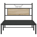 Bed frame without mattress sonoma oak 107x203 cm